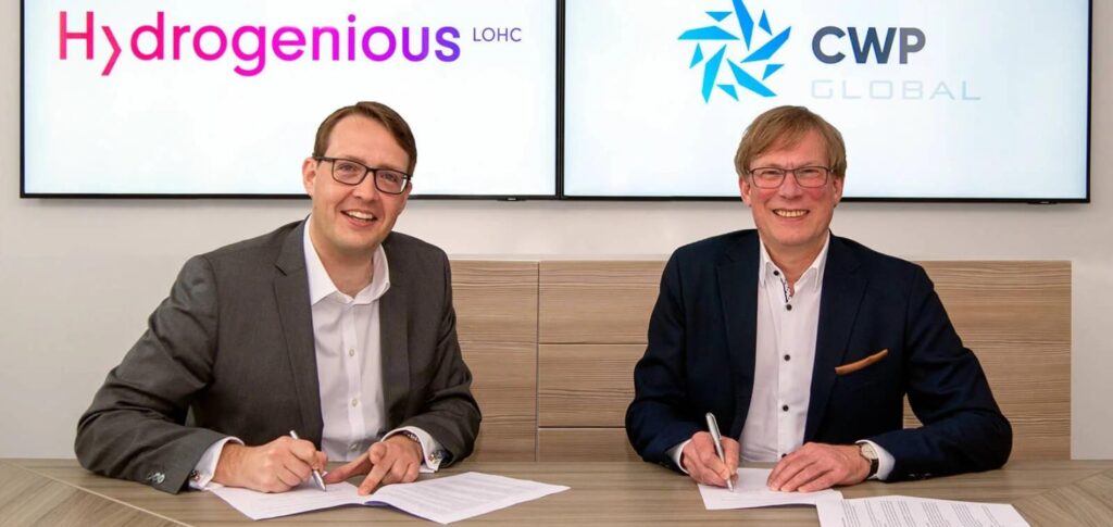 CWP Global and Hydrogenious LOHC Technologies explore green hydrogen transportation chain
