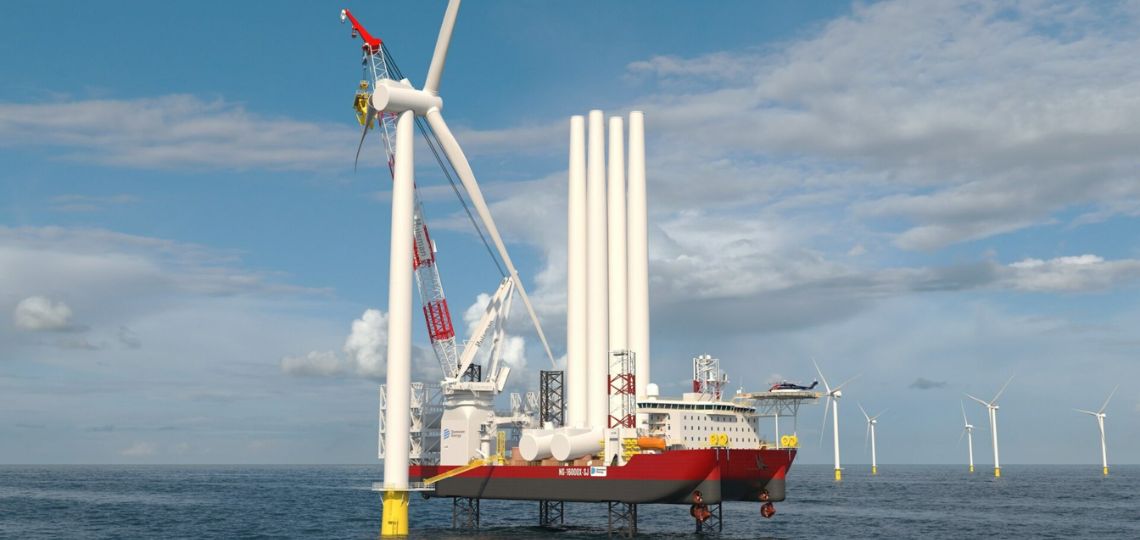 Launch of America’s first offshore wind turbine installation vessel