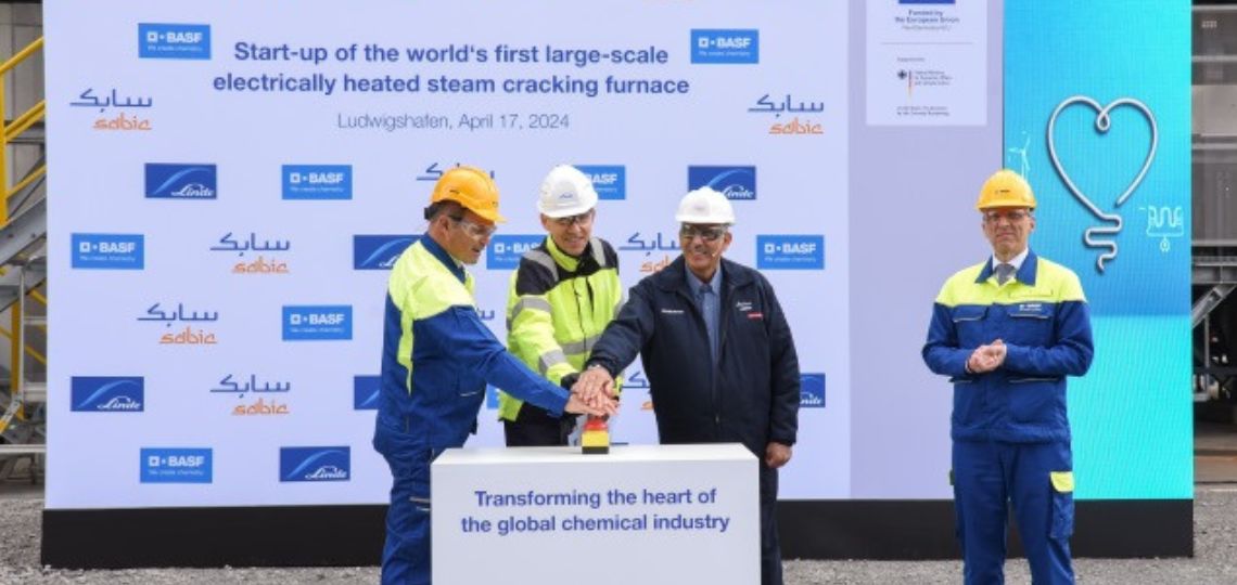 BASF, SABIC and Linde unveil an electric steam cracking demonstrator