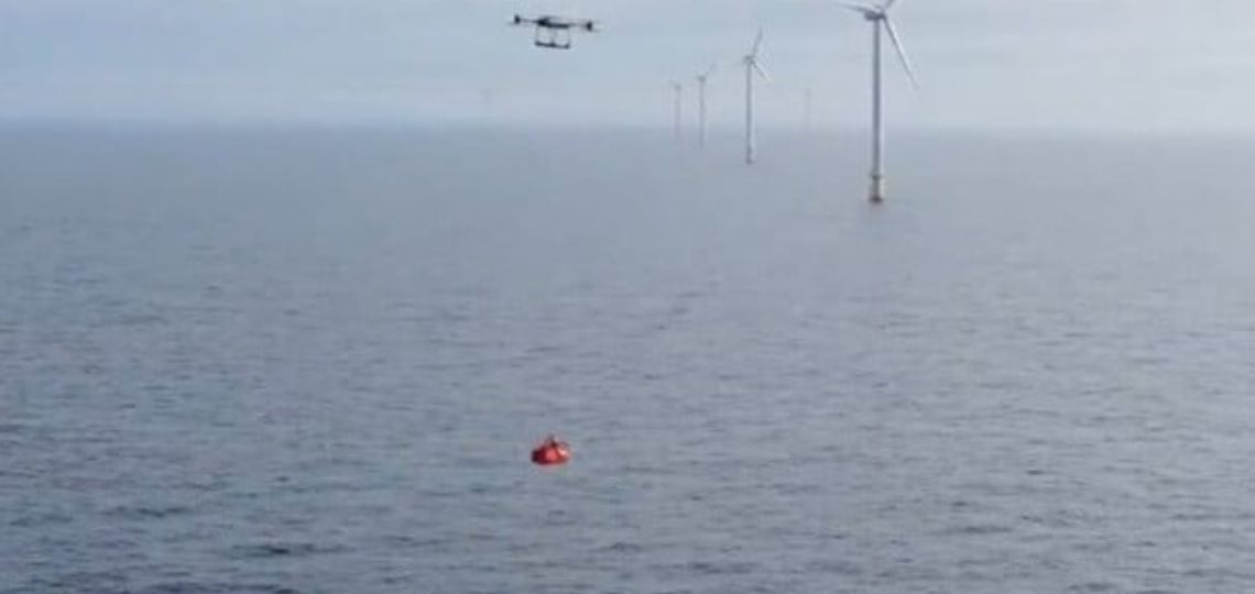 Ørsted revolutionizes cargo transport by drone at Borssele 1&2