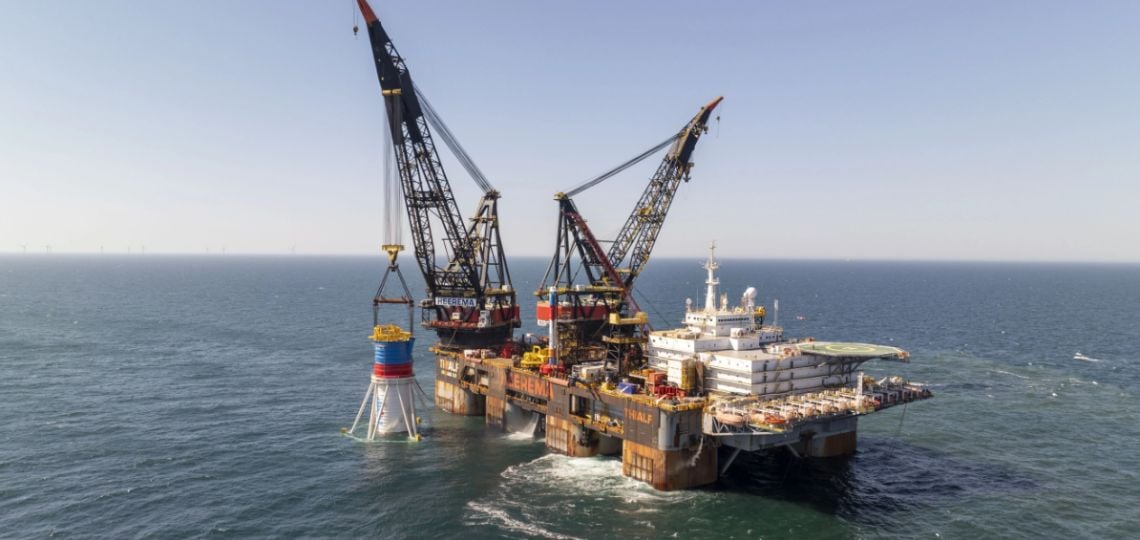 EnBW completes installation of 64 foundations for He Dreiht offshore wind farm