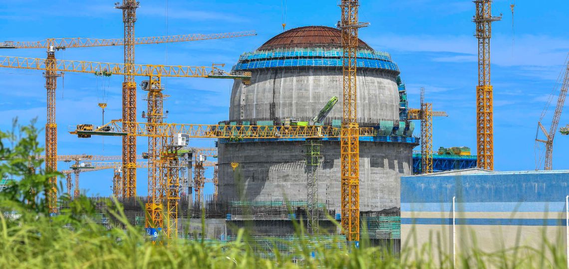 The third unit of the Changjiang nuclear plant reaches a key milestone