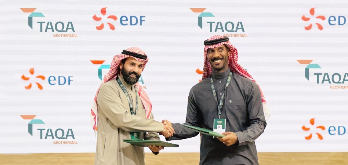 EDF and TAQA Geothermal sign an agreement to develop geothermal energy in Saudi Arabia