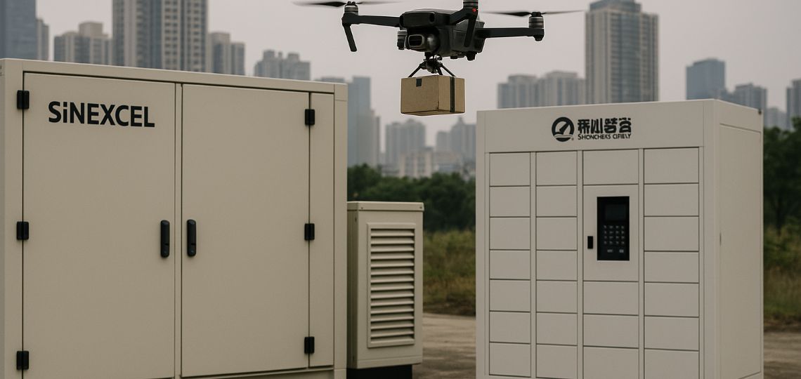 Sinexcel déploie le premier système de stockage d’énergie en réseau pour drones logistiques