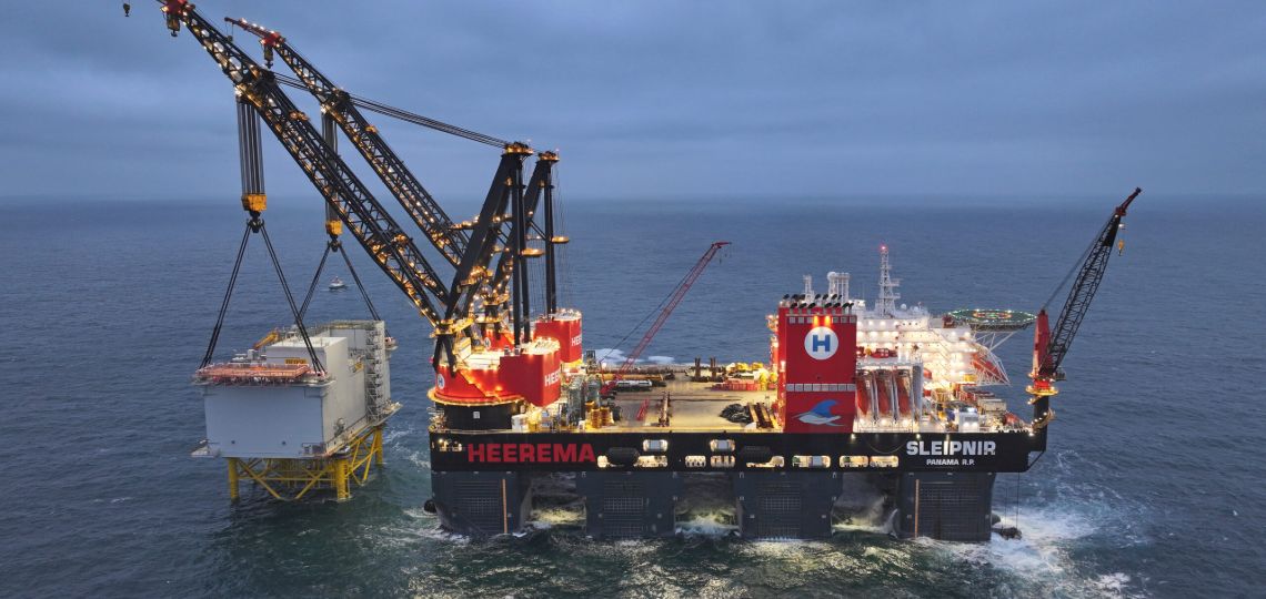 Dogger Bank C HVDC offshore platform installed, completing all three substations