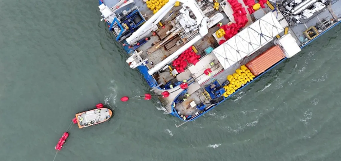 ScottishPower completes the installation of the first section of export cable for East Anglia Three