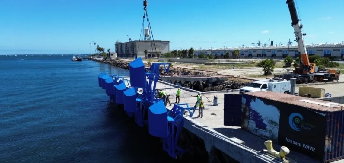 Eco Wave Power achève l’installation de son projet pilote au port de Los Angeles