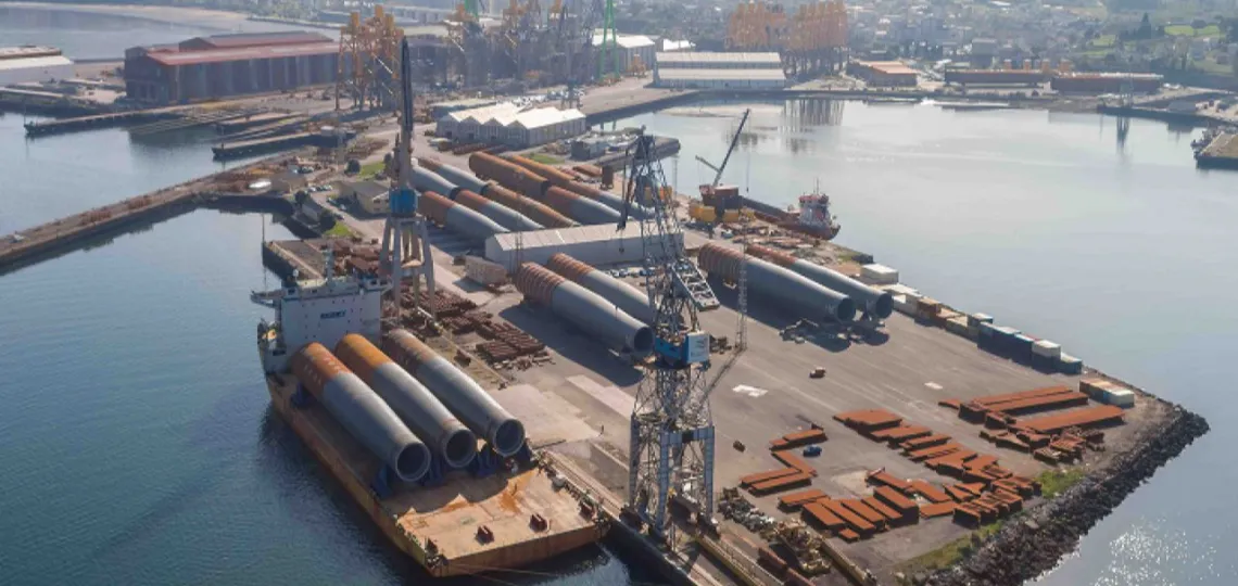 Iberdrola receives the final Windar monopiles for its Windanker offshore wind farm