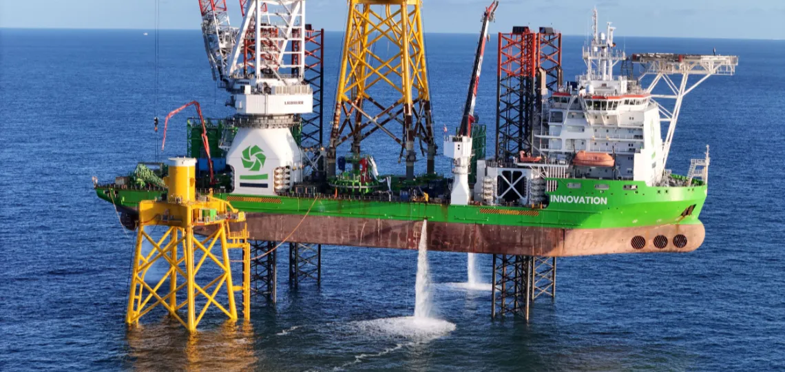 Ocean Winds installs first foundation at Dieppe – Le Tréport offshore wind farm