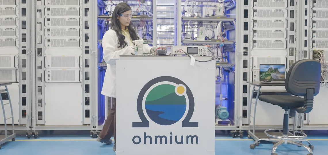 Ohmium halves iridium use and exceeds global sector targets