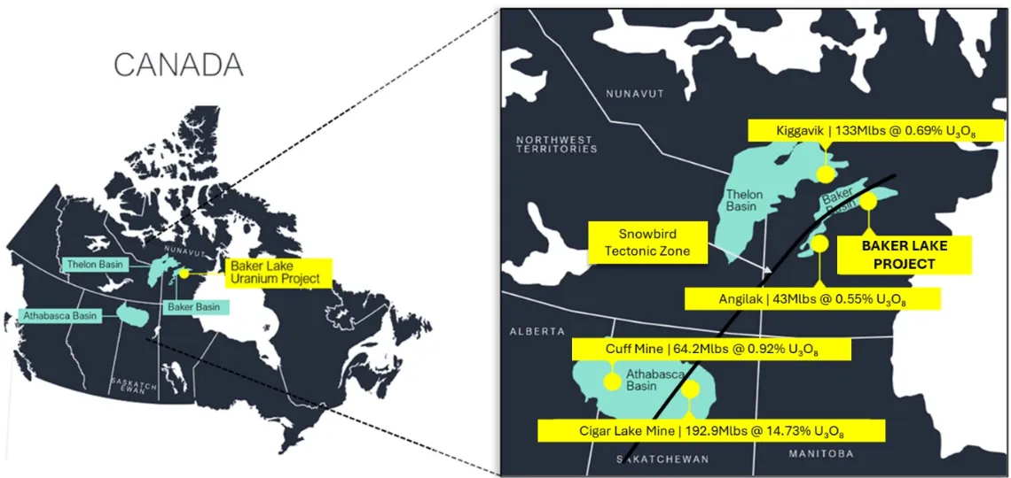Bayridge Resources acquires 51% of Baker Lake uranium project in Nunavut