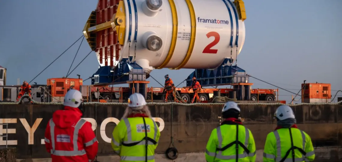 Hinkley Point C Receives Reactor Vessel for Its Second 1,630 MW EPR Unit