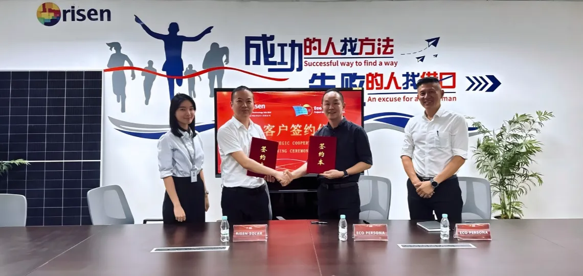 Risen Energy et Eco Persona scellent un partenariat pour le solaire sur toitures en Malaisie