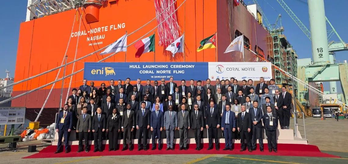 Mozambique : Eni met à l’eau la coque du projet gazier Coral Norte de 7,2 Md$