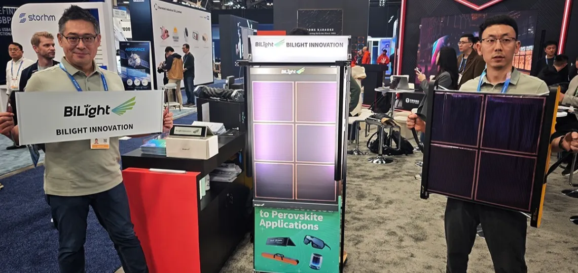 BiLight unveils three flexible photovoltaic modules at CES 2026
